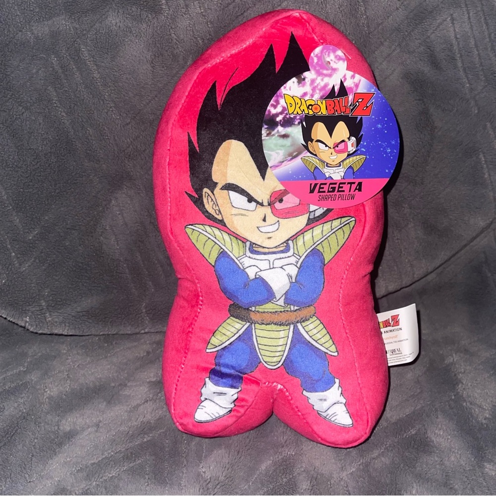 DBZ Dragon Ball Z Vegeta Anime Pillow Plush 10” Brand New w/Tags Anime